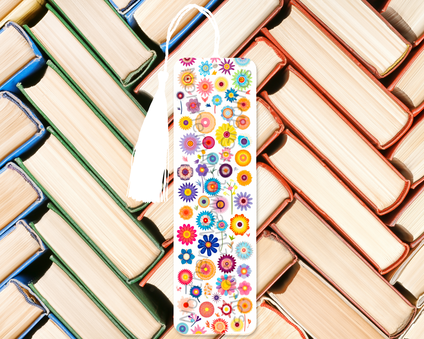 Whimsical Bloom Mix Bookmark