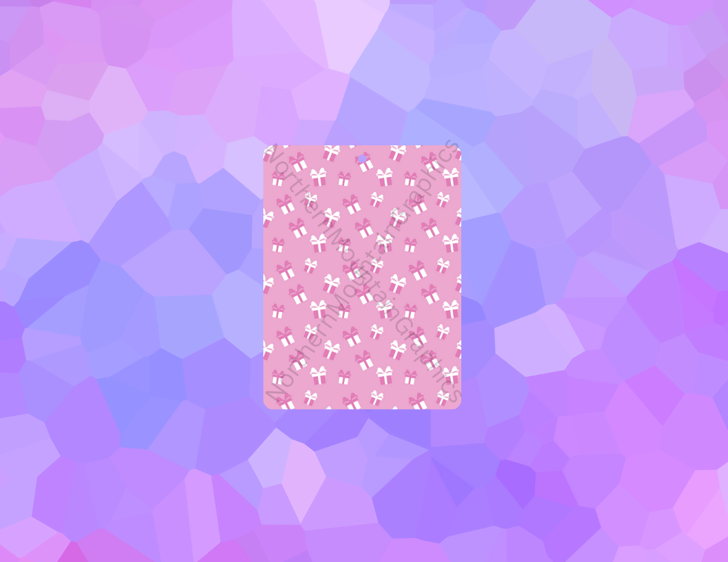 Pink Gift Box Christmas Air Freshener