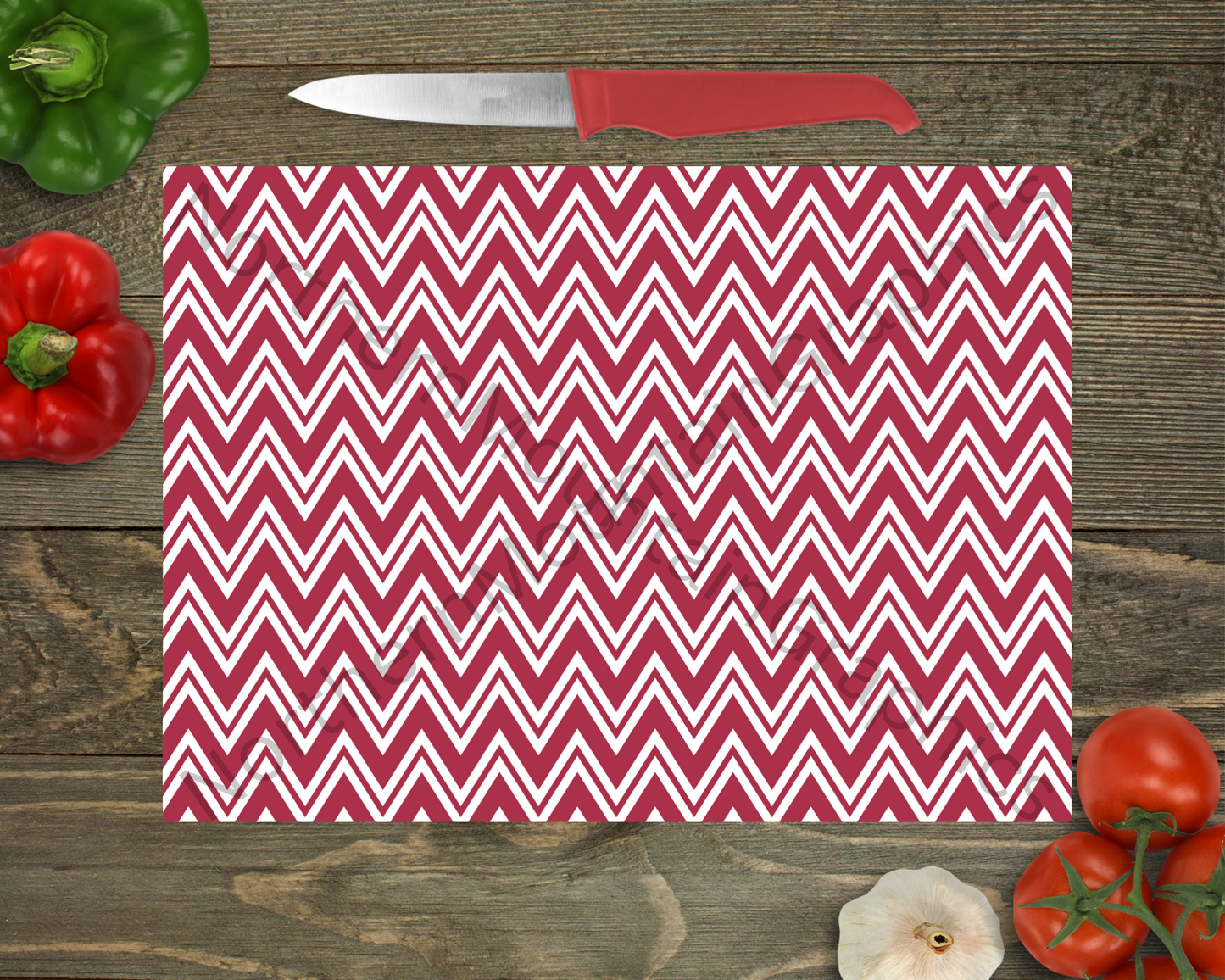 Glass Cutting Board Christmas