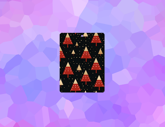 Red and Gold Trees Christmas Air Freshener