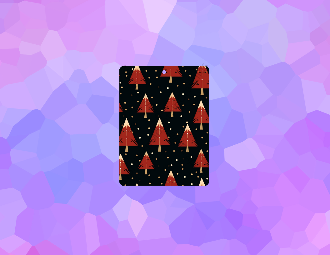 Red Geometric Christmas Christmas Air Freshener