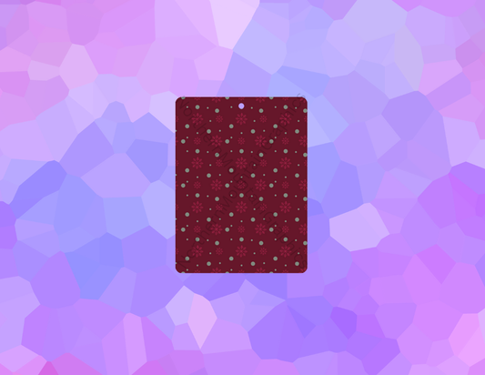 Red Snowflake Dot Christmas Air Freshener