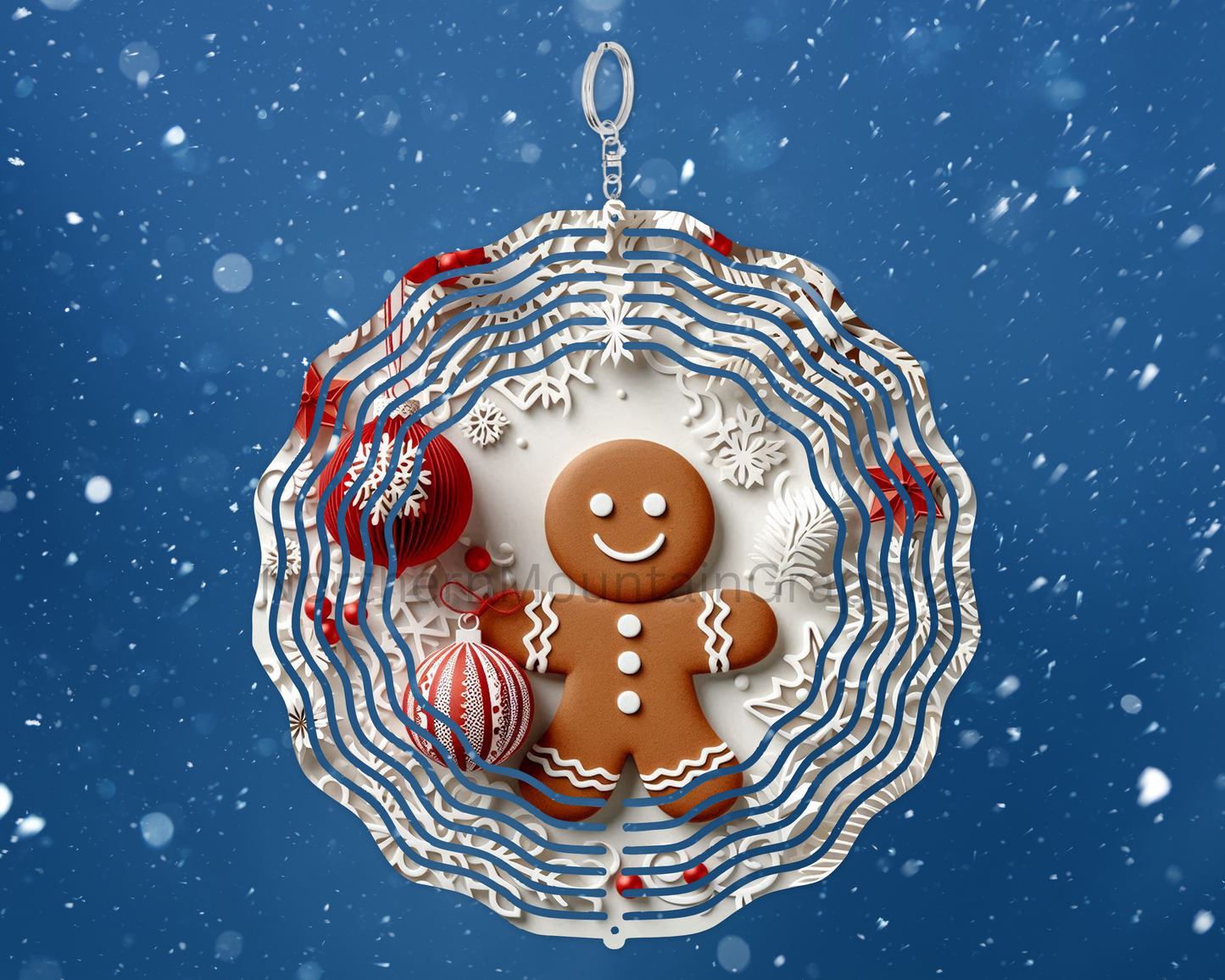 Festive Gingerbread Joy Wind Spinner