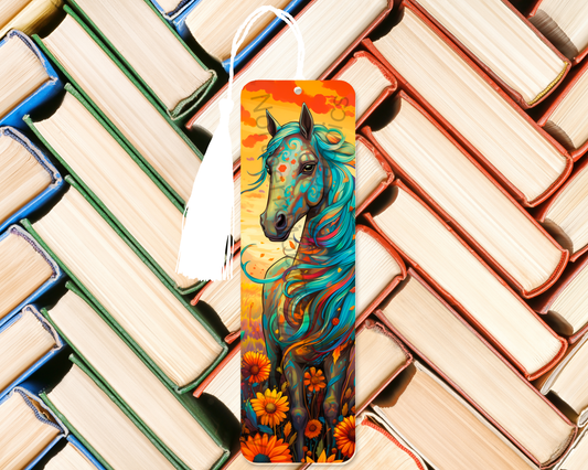 Painted Meadow Horse Bookmark