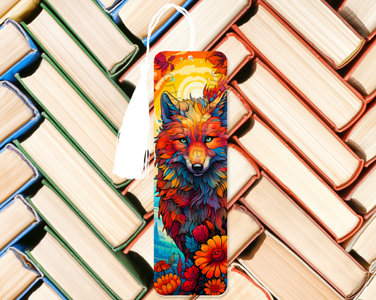 Sunburst Wild Fox Bookmark