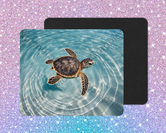 Calm Water Sea Turtle Drifter Mouse Pad