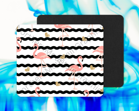 Rosy Pink Flamingos Mouse Pad