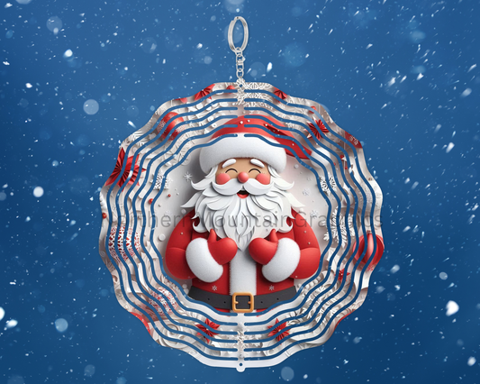 Smiling Santa Joy Wind Spinner