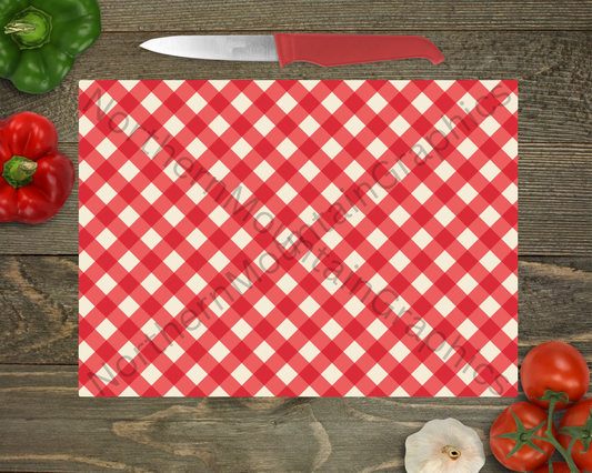 Glass Cutting Board Christmas