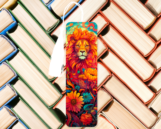 Blazing Mane Lion Bookmark