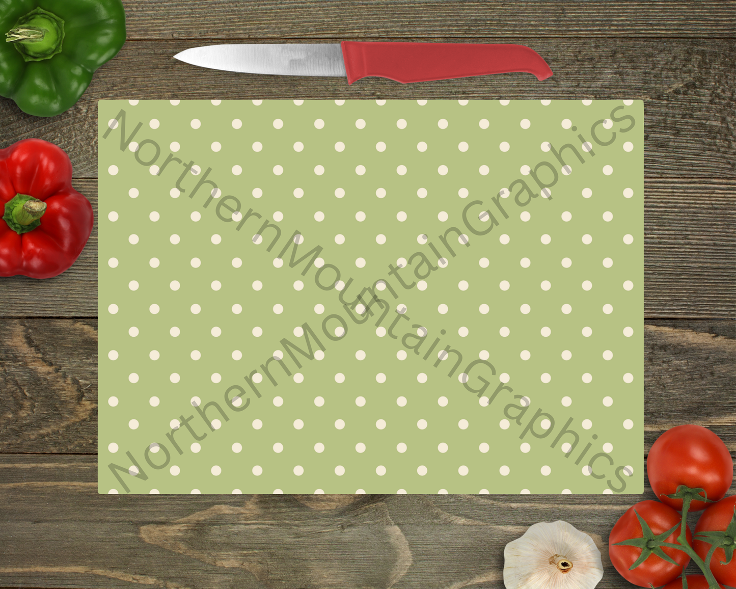 Glass Cutting Board Christmas