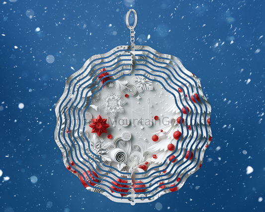 Winter Wonderland Swirls Wind Spinner