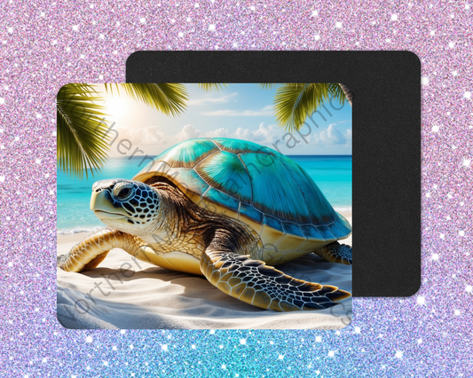 Ocean Breeze Sea Turtle Mouse Pad