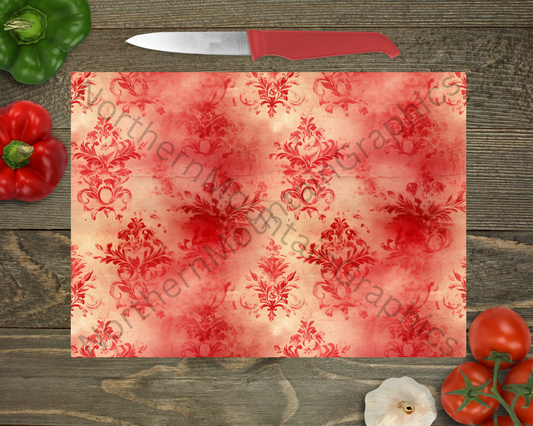 Glass Cutting Board Christmas