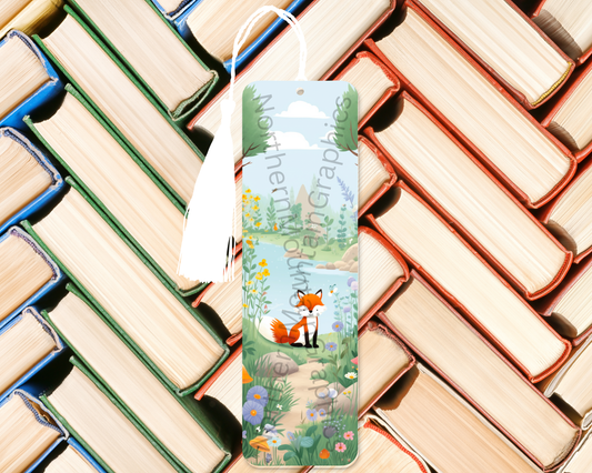 Whimsical Forest Fox Bookmark