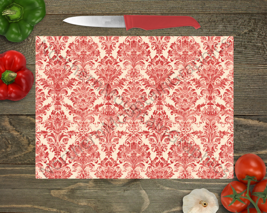 Glass Cutting Board Christmas